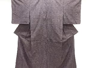 未使用品　華紋織り出し手織り紬着物